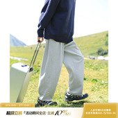 灰色宽松直筒长裤 吕小虎高级感针织卫裤 春季 子男款 男生休闲运动裤