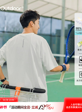 吕小虎原创速干抗菌防晒短袖T恤男夏季美式潮牌透气运动休闲上衣