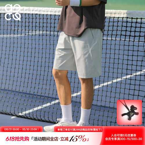 ACTUP夏季透气抗皱男士五分裤