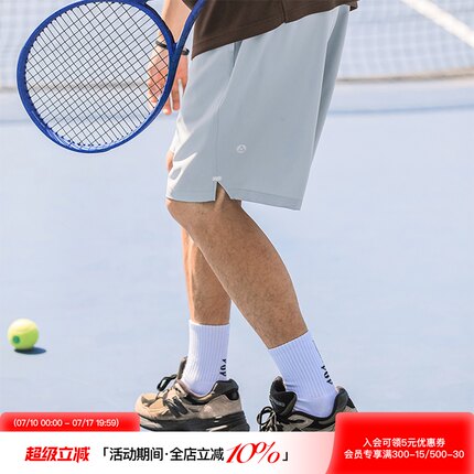 吕小虎美式潮牌网眼透气短裤男士夏季抽绳薄款休闲五分篮球运动裤