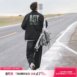 潮牌休闲上衣外套 高级感痞帅冲锋衣春秋季 吕小虎新款 教练夹克男款