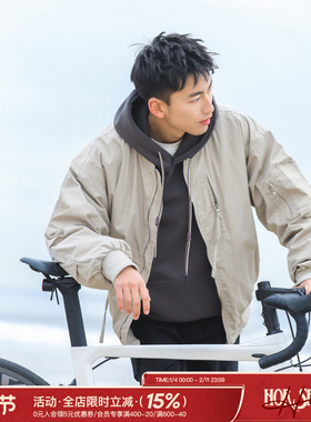 飞行员夹克棉服秋冬季新款男士潮牌棒球服休闲棉袄加厚夹棉外套