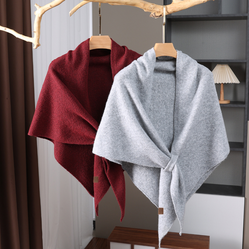 毛线针织披肩披风女百搭外搭坎肩