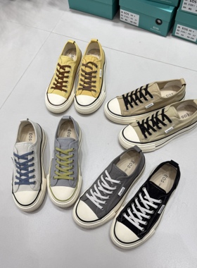 爆款现货！EOS26春新款！韩系时尚百搭帆布透气休闲鞋81168-5
