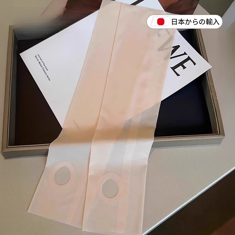 肤色隐形防晒袖套冰皮半透明冰袖图片