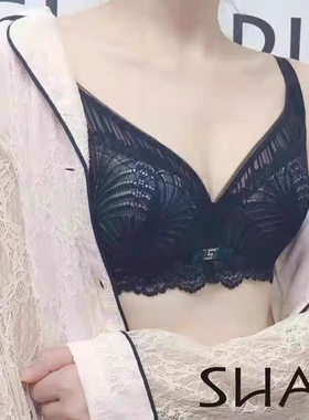莎莲妮专柜性感内衣超薄舒适大胸显小聚拢调整文胸SB19219 199211