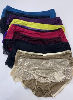 丽维新品底裤14374！三条包邮！超级舒服！超细纤维面料配蕾丝！