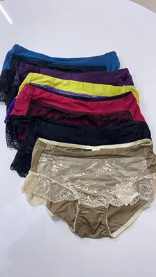 丽维新品底裤14374！三条包邮！超级舒服！超细纤维面料配蕾丝！