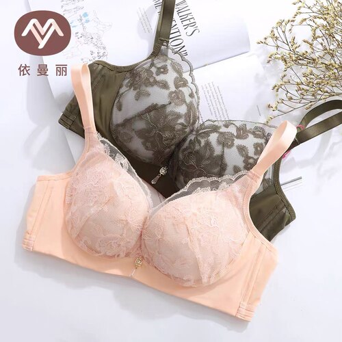 依曼丽聚拢调整上托中厚文胸罩