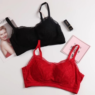 两件包邮美佳美侬女内衣6870中厚手掌杯文胸抹胸式防走光红色内衣