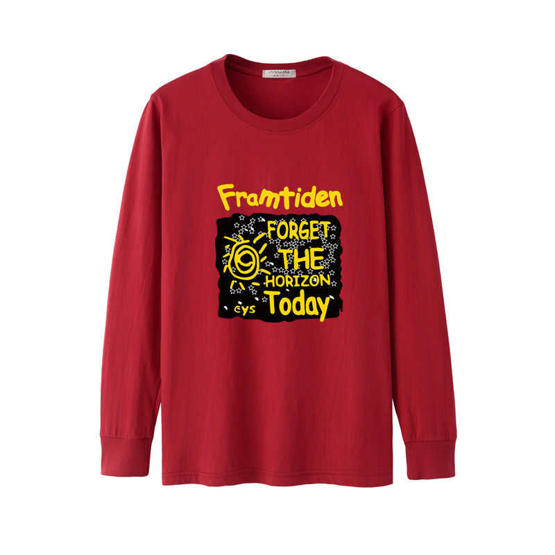 春秋款男士秋衣加肥加大码 纯棉圆领休闲运动T恤青少年宽松打底衫