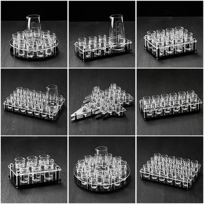 洋酒子弹杯套装酒吧KTV小酒杯一口杯shot杯分酒器酒具杯架白酒杯
