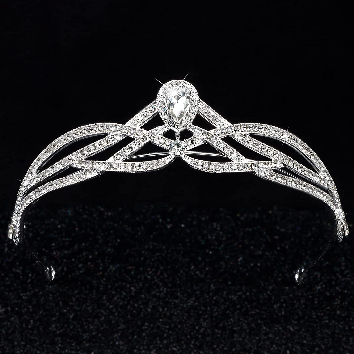 韩式简约新娘头饰合金镶水钻皇冠公主王冠婚纱礼服配饰现货