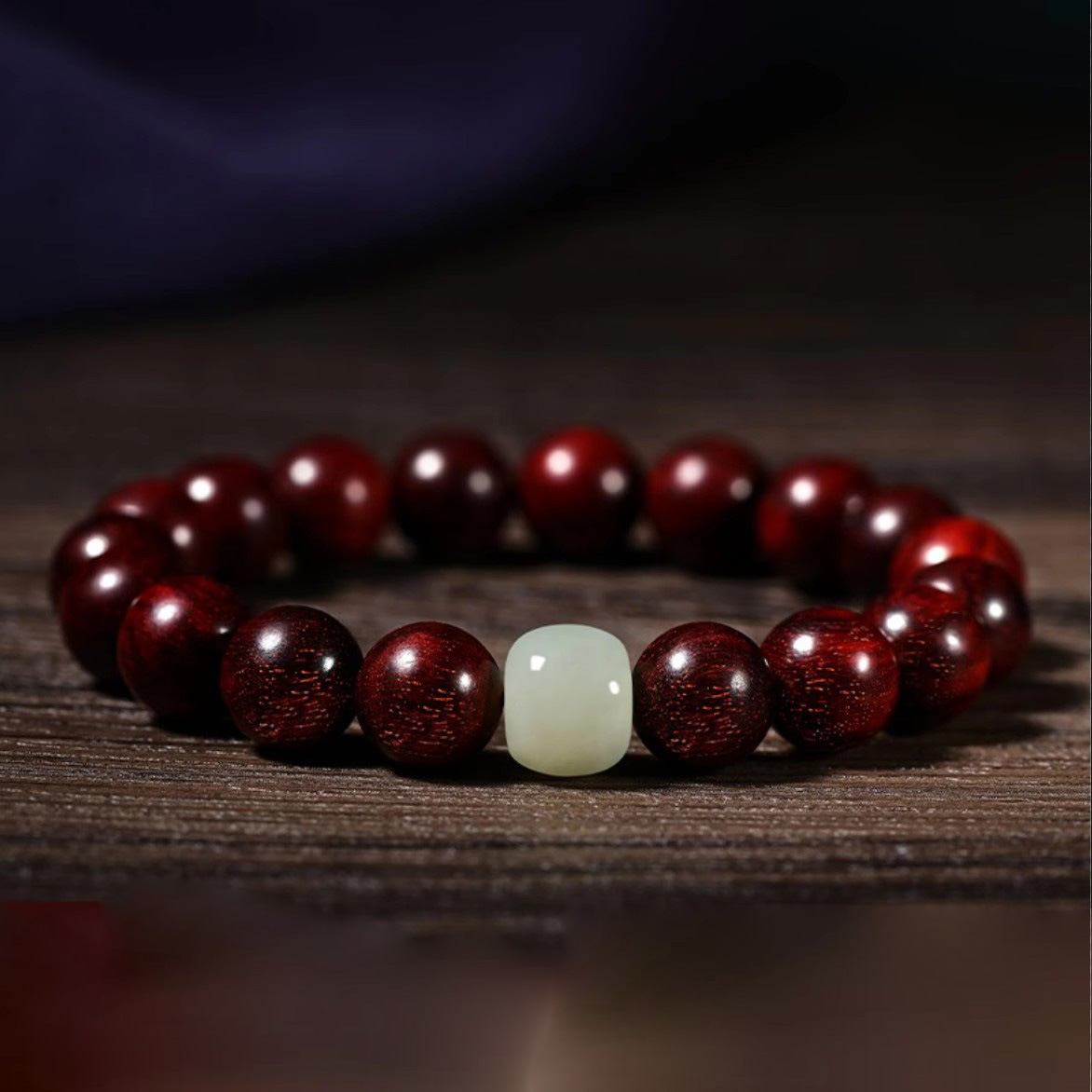 高端天然印度小叶紫檀手串满金星男士女款108颗佛珠念珠血檀文玩