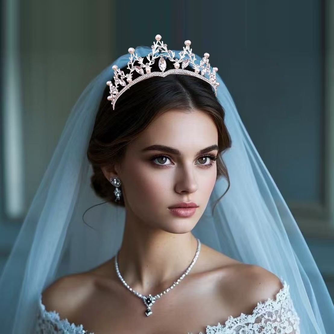 皇冠头饰儿童公主粉色生日女童发箍小孩发饰发卡女发夹王冠