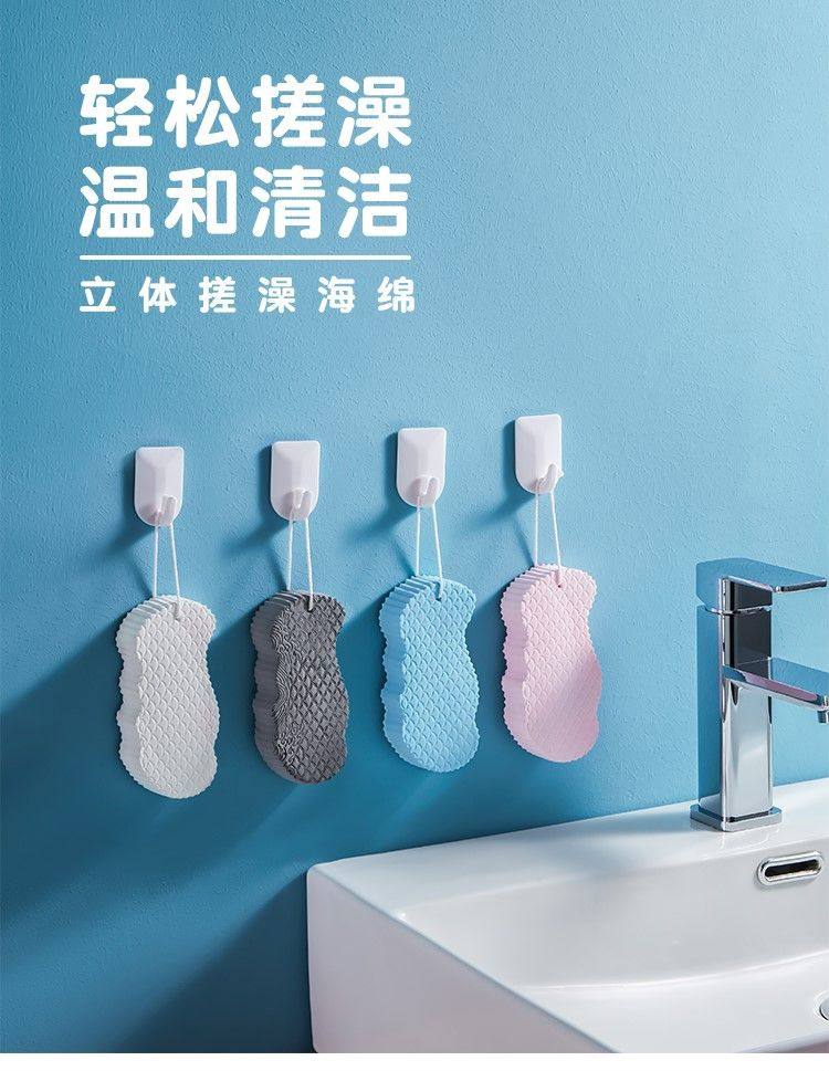 搓泥神器无痛搓澡海绵儿童去污巾浴擦婴儿搓后背成人搓灰宝宝洗澡
