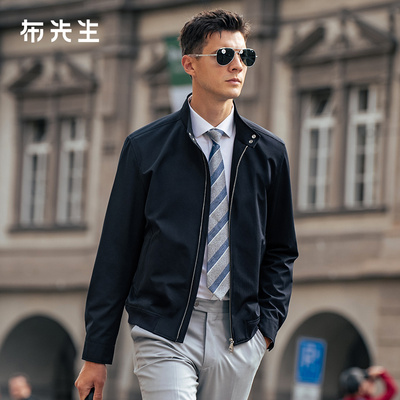 MrBu布先生商务哈灵顿立领夹克男2025秋冬款防风速干外套BT16917