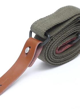 老式帆布枪绳战术背带CS水弹步枪牛皮扣枪背带AK 56 81-1挂绳装备