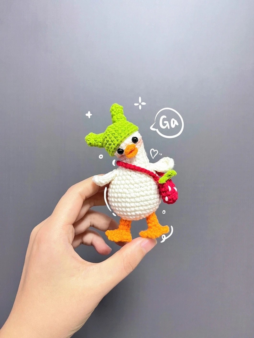 成品歪头鸭手工编织diy挂件毛线钩针钩织可爱鸭钥匙扣材料包玩偶,节庆用品/礼品,创意玩偶,淘宝优惠券,粉丝福利购,淘宝优惠卷