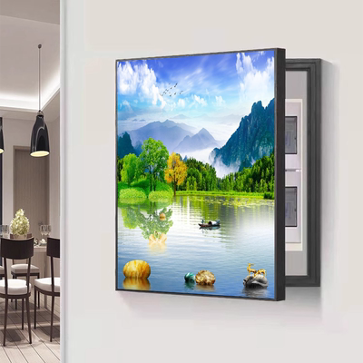 2025新款竖款侧开门免打孔电箱画