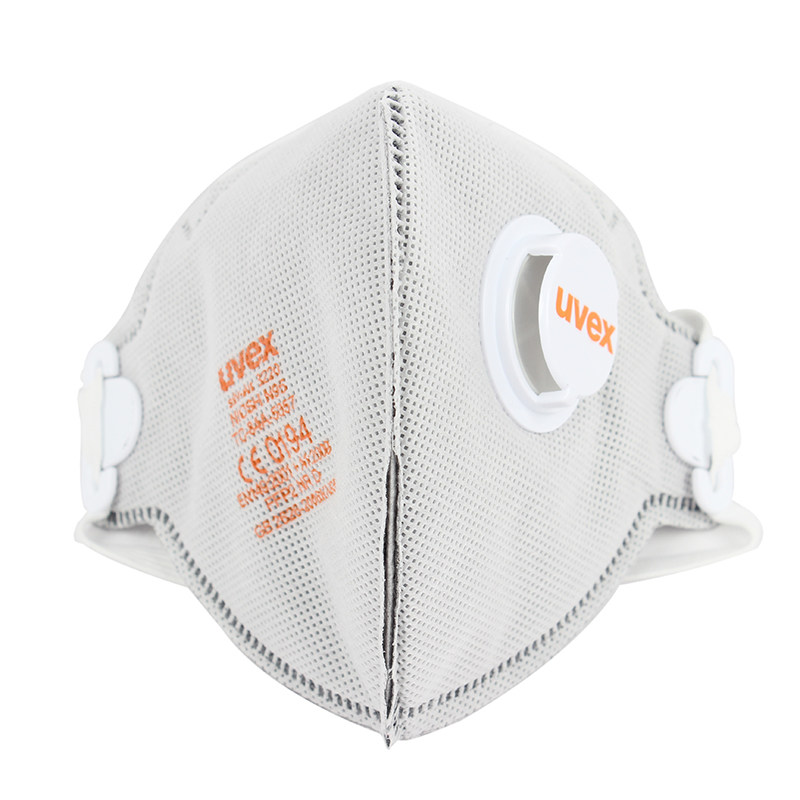 优唯斯EN149 FFp2 GB2626-2019折叠电子工业防尘口罩带阀活性炭