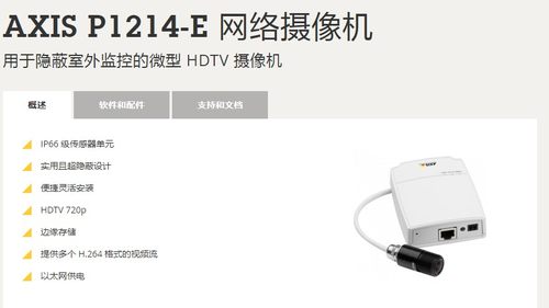 axis 安讯士 AXIS P1214-E/P1224-E网络摄像机