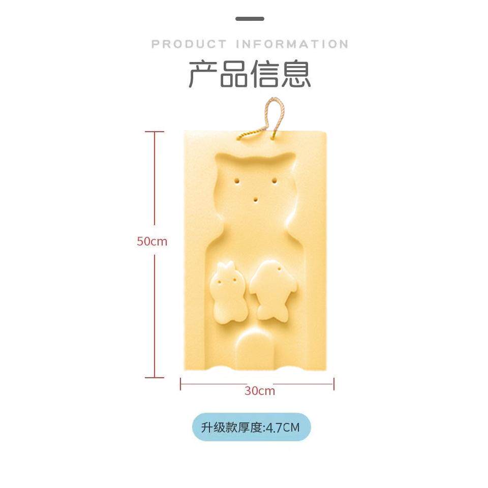 婴儿洗澡海绵垫宝宝洗澡网兜神器可坐躺防滑新生儿浴盆沐浴架通用