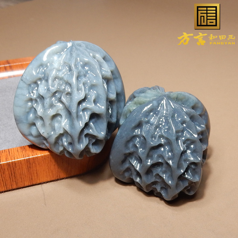 方言新疆玉龙河绢丝状沙枣青蓝玉