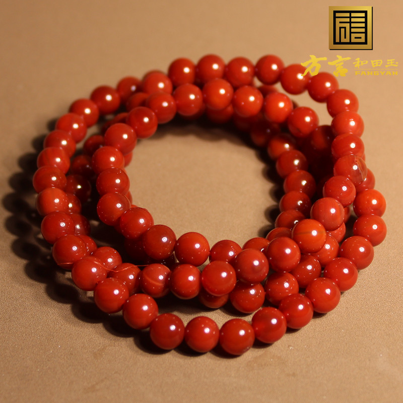 方言玉保山原矿柿子红南红玛瑙