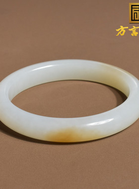 方言手镯和田玉油润且末料糖白玉