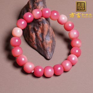 怒秒方言特色亮眼树莓粉杨梅飘花10mm小众菩提时尚文艺手链手串A6