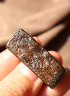 新疆和田玉黄沁皮碧玉籽19mm戒指