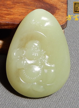 方言女和田玉黄口吊坠