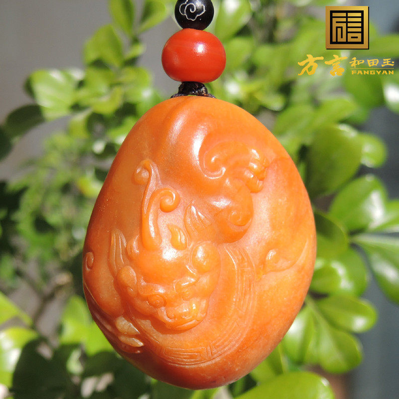 方言巨漏老熟如酥珍稀黄色名品栗子黄色原生黄玉籽料貔貅手把件R