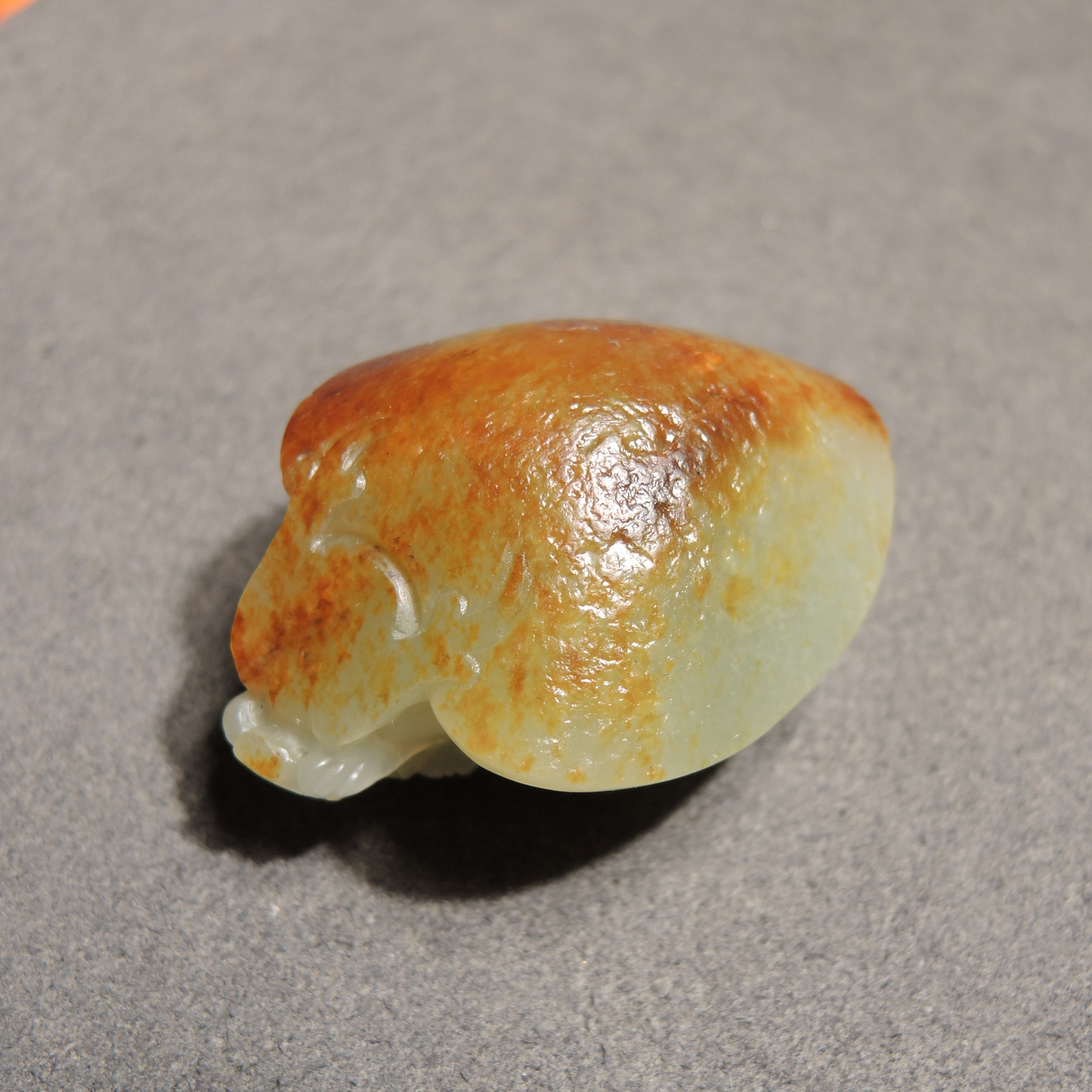 惊呆了方言品牌和田玉特惠精品洒金皮青白玉籽料龙龟吊坠挂件h2