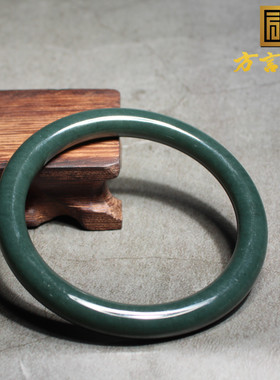 新疆玉塔县巨细青玉内径61mm手镯