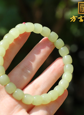 新疆且末老坑黄口料8mm直切手串