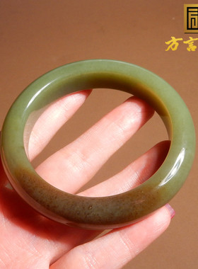 新疆且末老料青黄口带糖55mm手镯