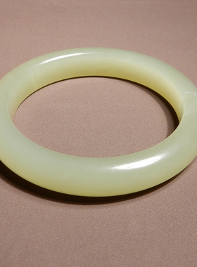 方言和田玉青海料冰底晴水色手镯