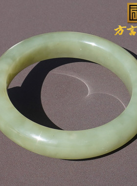 和田玉新疆油润细腻青黄口料手镯