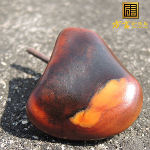 方言放巨漏带僵根珍稀俏皮名品五彩红玉籽料象形原石玩料可包金R