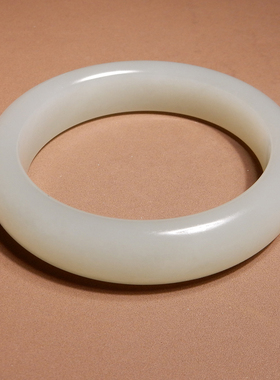 方言和田玉新疆无结构青白玉手镯