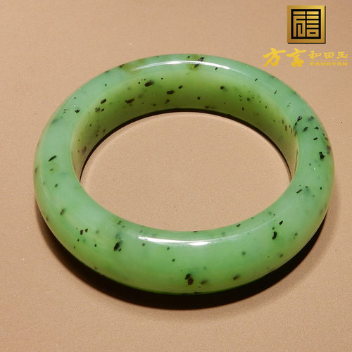 方言乌兰海猕猴桃碧玉53mm玉手镯