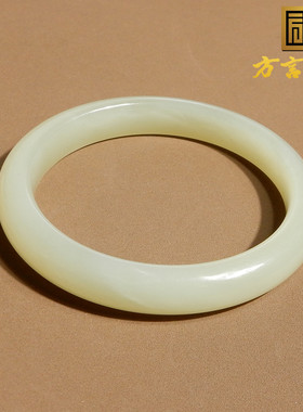 青海和田玉老坑冰底晴水正圈手镯