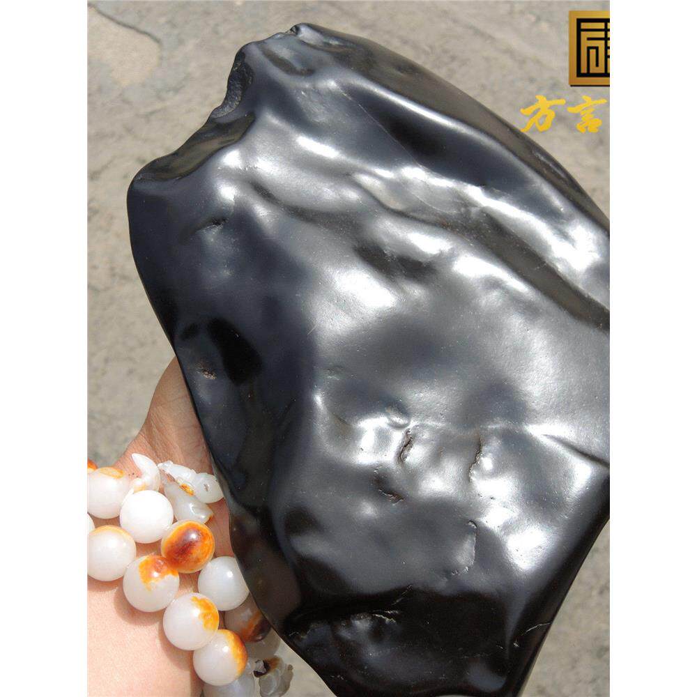 方言镇店之宝珍品老熟红沁皮大块精品新疆墨玉包浆地表籽料原石R