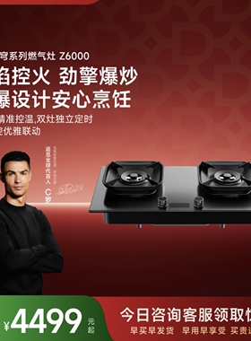追觅燃气灶双灶定时70%热效率