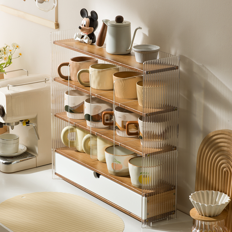 十一维度带抽屉九宫格杯架