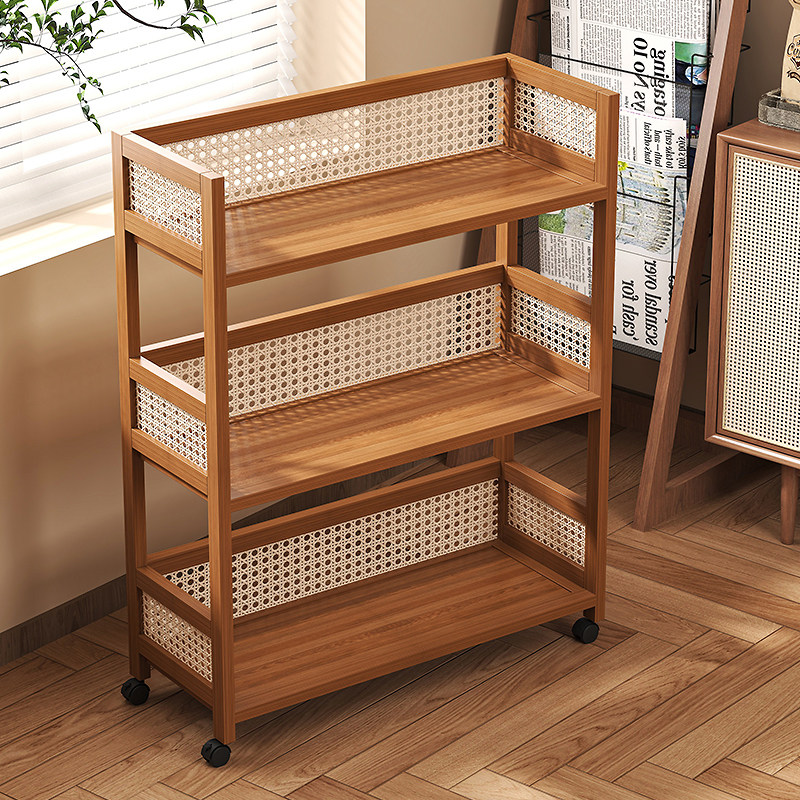 书架落地置物架桌边多层可移动书本收纳架子带轮小推车办公室书柜,住宅家具,书架,淘宝优惠券,粉丝福利购,淘宝优惠卷