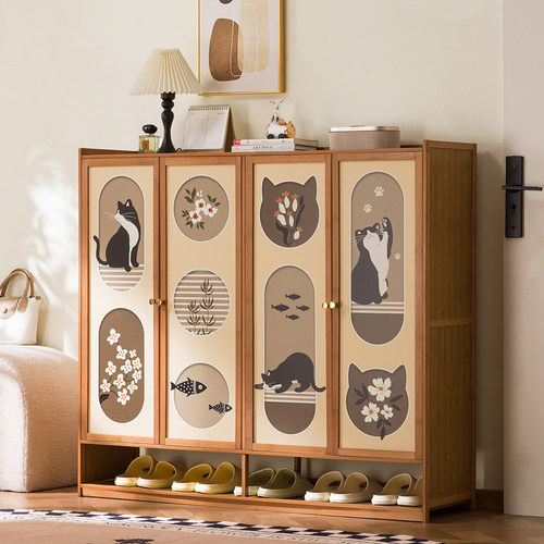 十一维度多层防尘印花鞋柜