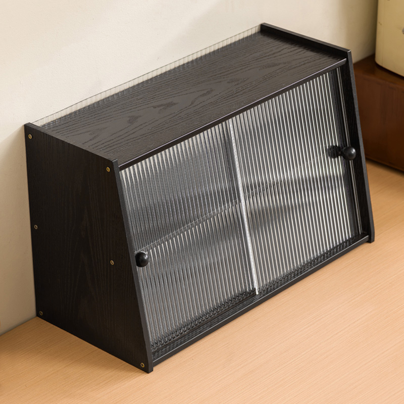 十一维度带门防尘桌面收纳盒